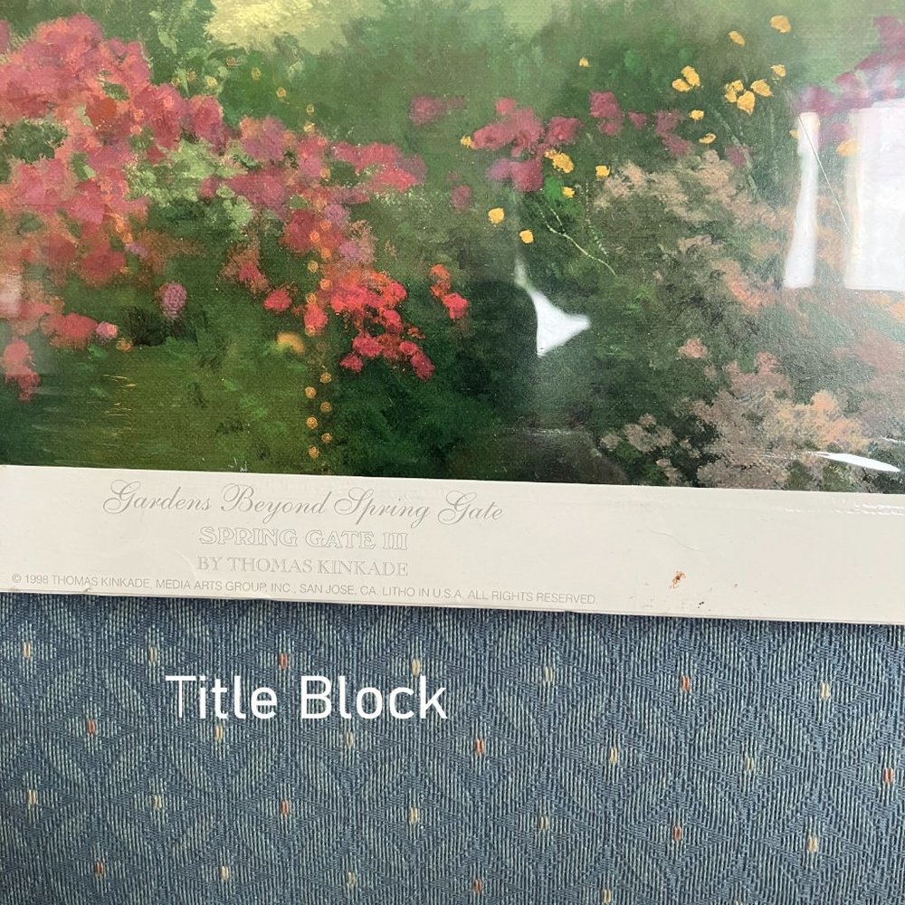 Unframed "Gardens Beyond Spring Gate" by Thomas Kinkade - Picture 6 of 12